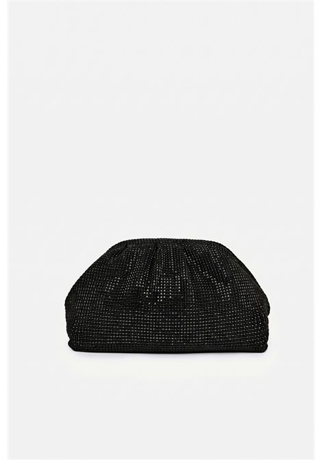 petra Pouch bag nera in maglia di cristalli TWENTY FOURHAITCH | LB10093NNR